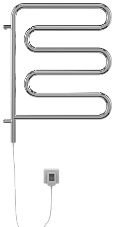 Электро 25 Ш-обр 450х570 поворотный Полотенцесушитель  TERMINUS Великий Новгород - фото 2